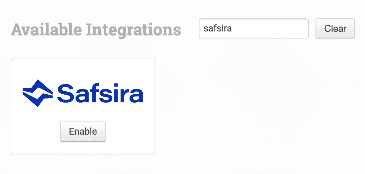 Searching for the Safsira integration