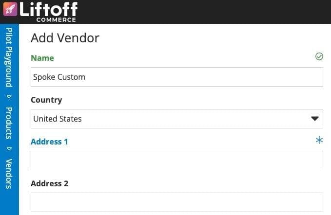 Liftoff Add Vendor