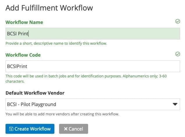 Workflow configuration in Liftoff