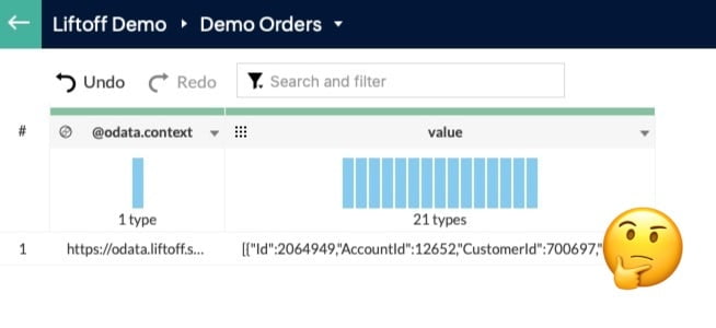 DataPrep screen